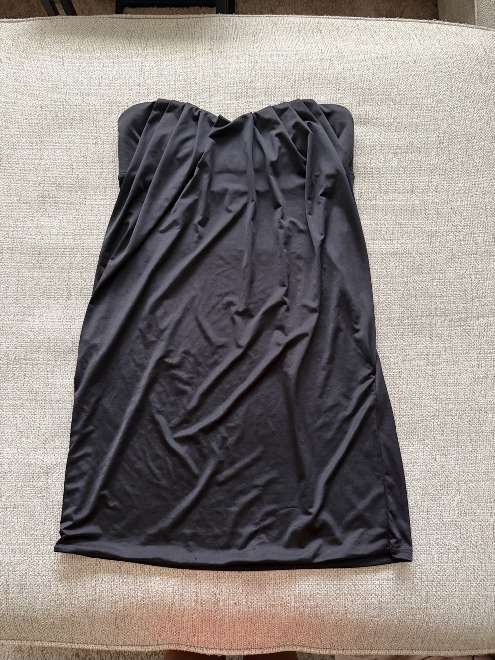 Aqua Classic Strapless Black Dress - Women